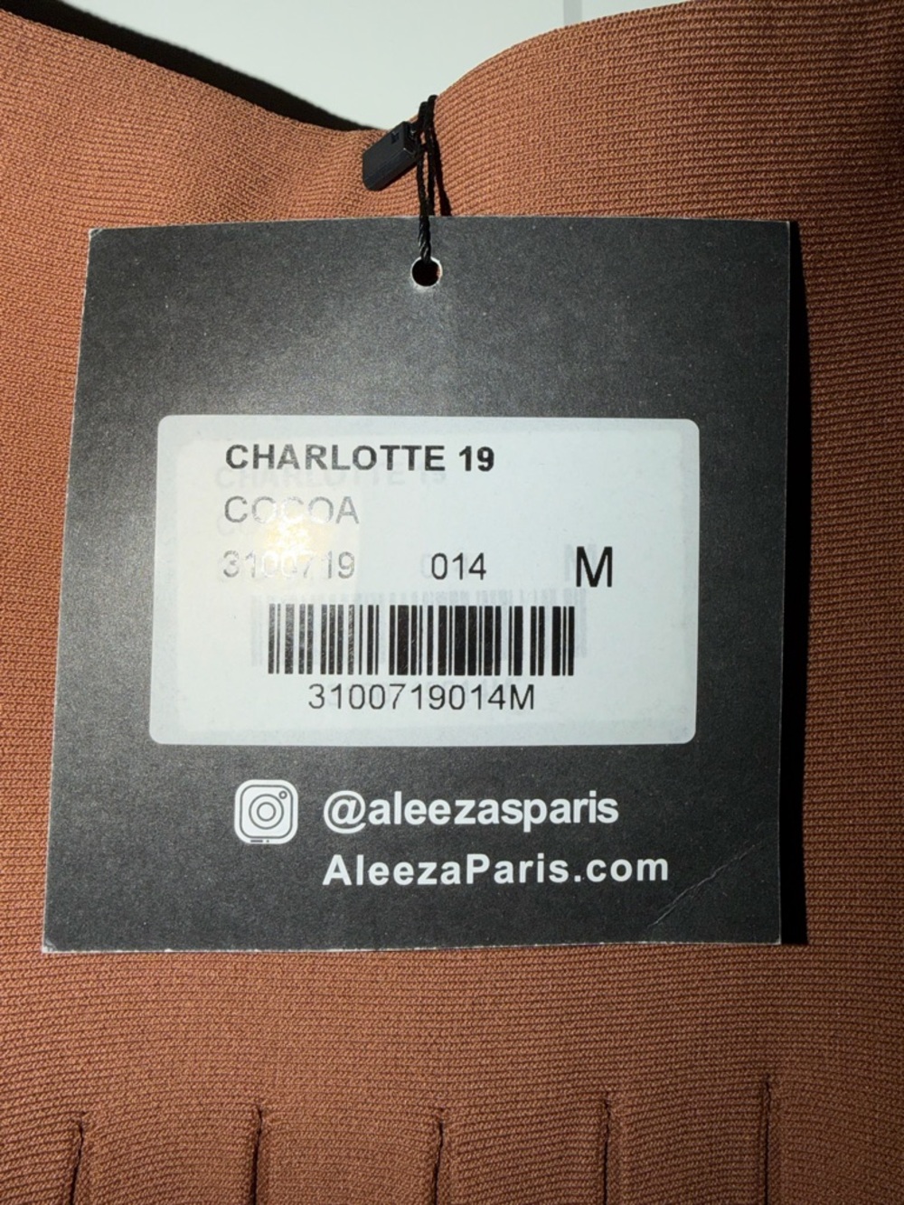 High-Waist Pleated Mini Skirt in Cocoa Brown - Picture 2 of 2